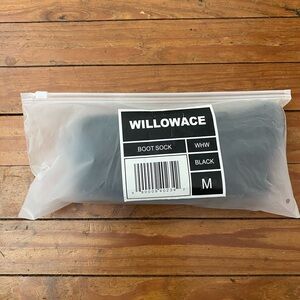 Willowace Alpaca Wool Boot Socks Black 6.5-9 Men’s Medium